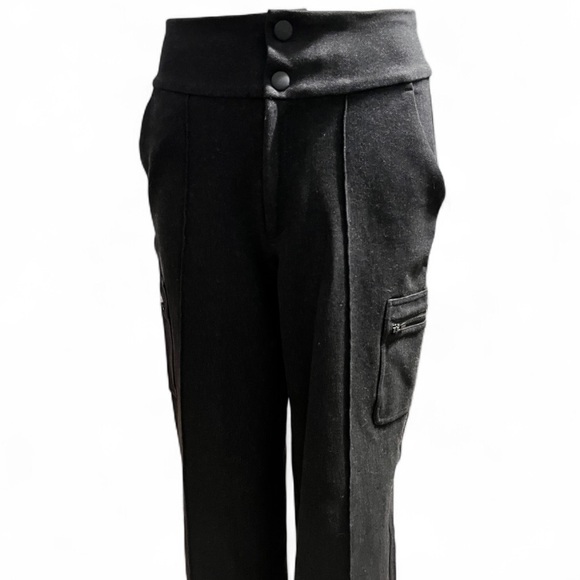 Athleta Venice Heathered Cargo Pant Black Gray Inseam 29 - Picture 5 of 8